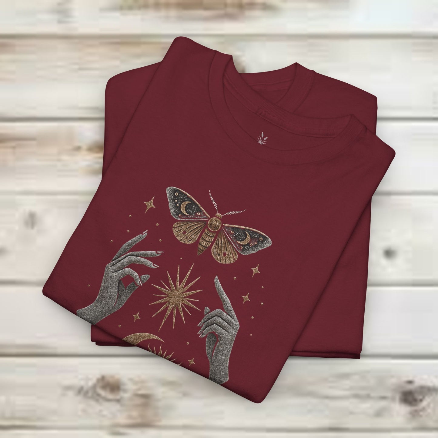 Boho Tee - Mystic Offering: Lunar Wisdom & Divine Flow Design