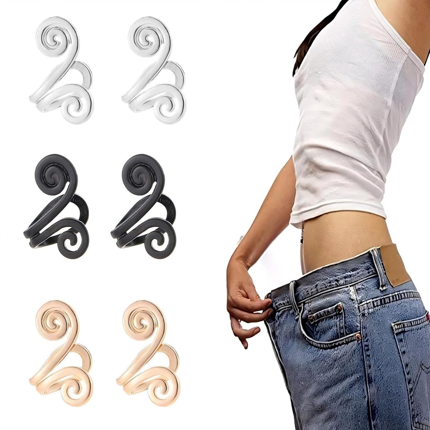 Acupressure Clip on Earrings - Non Piercing Acupoint Ear Clips for Women & Men