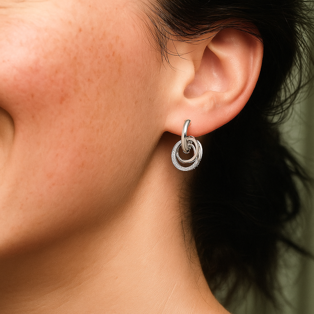 Pandora Family Always Encircled Hoop Earrings