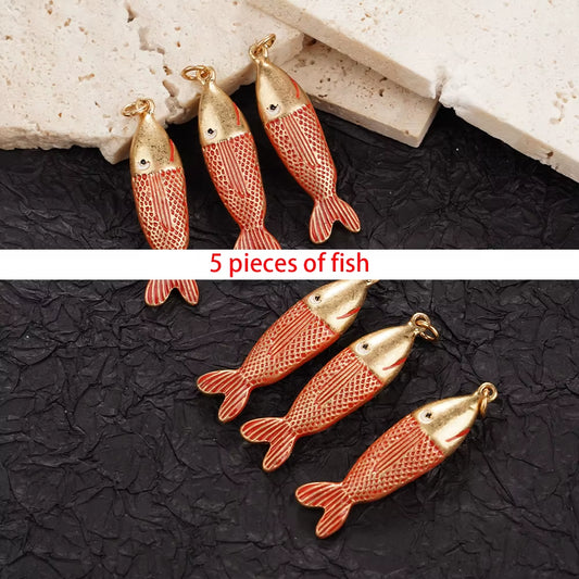 Cute Enamel Mermaid Necklace Fish Charm Pendant for Girls Women Ocean Animals Jewelry Gifts Charms Mermaid Accessories ﻿